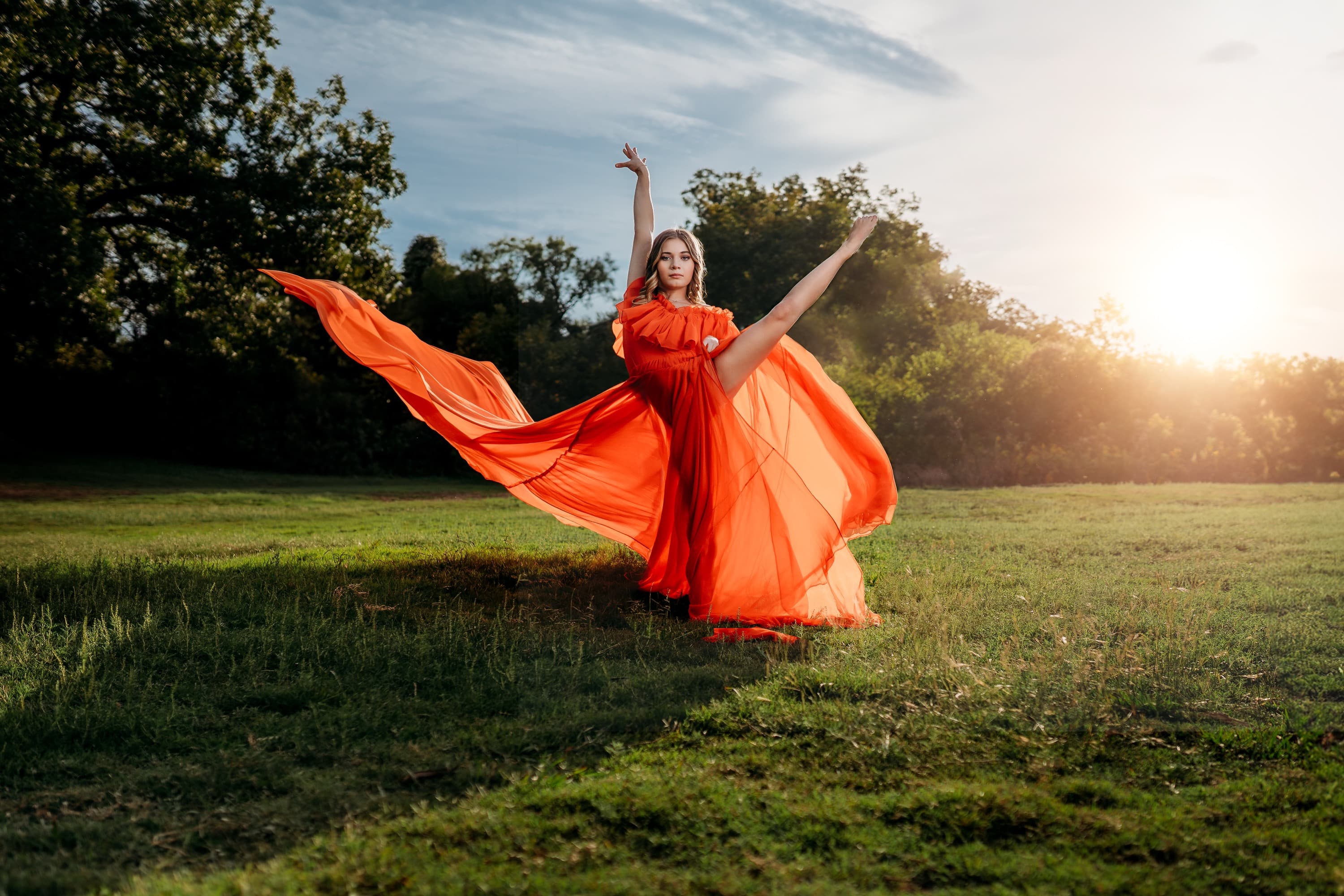 Outdoor senior portraits Austin TX